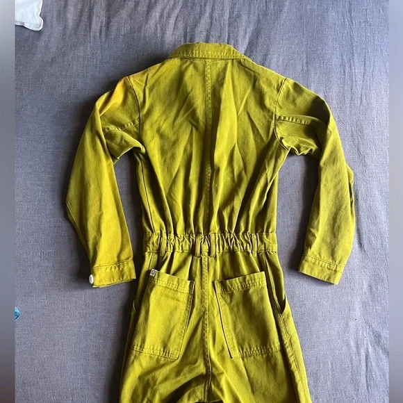 Big Bud Press Long Sleeve Jumpsuit - Yellow - XS - Picture 2 of 5